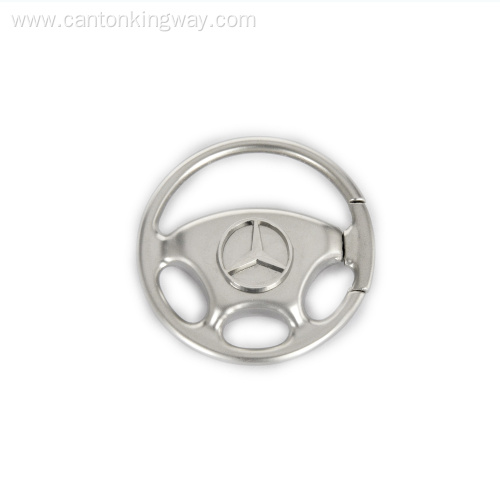 Car Steering Wheel Zinc Alloy Metal Keychain